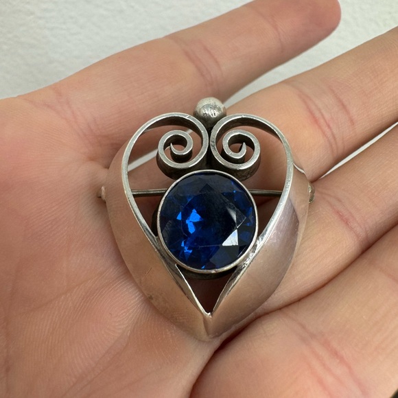 Stunning Authentic KALO Sterling silver signed pin brooch pendant necklace - Picture 15 of 16